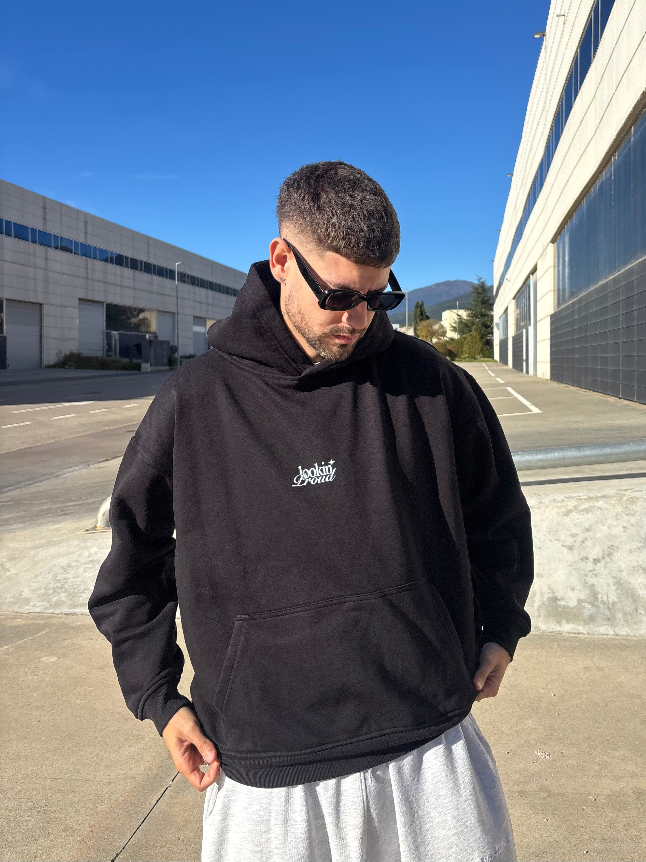 Sudadera Lo mejor de Bcn - Negra Adultos