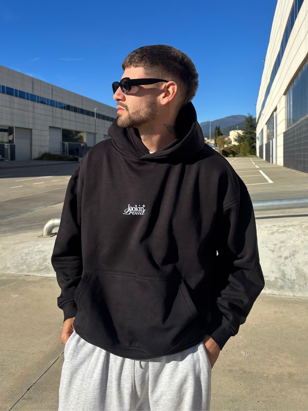 Sudadera Lo mejor de Bcn - Negra Adultos