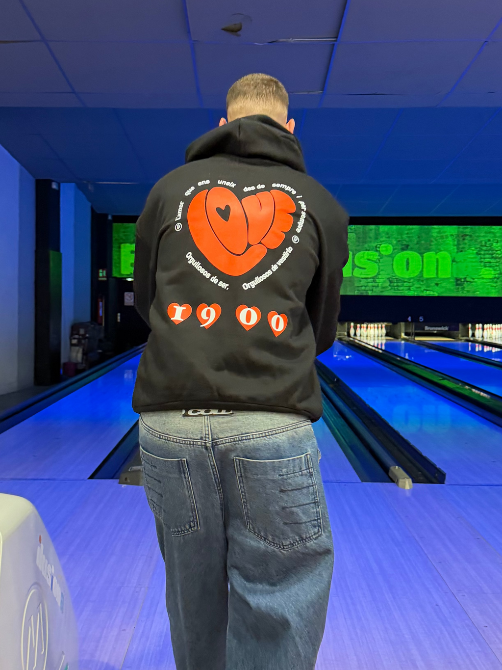 Sudadera Love 1900 - Negra Adultos (Edición Limitada)