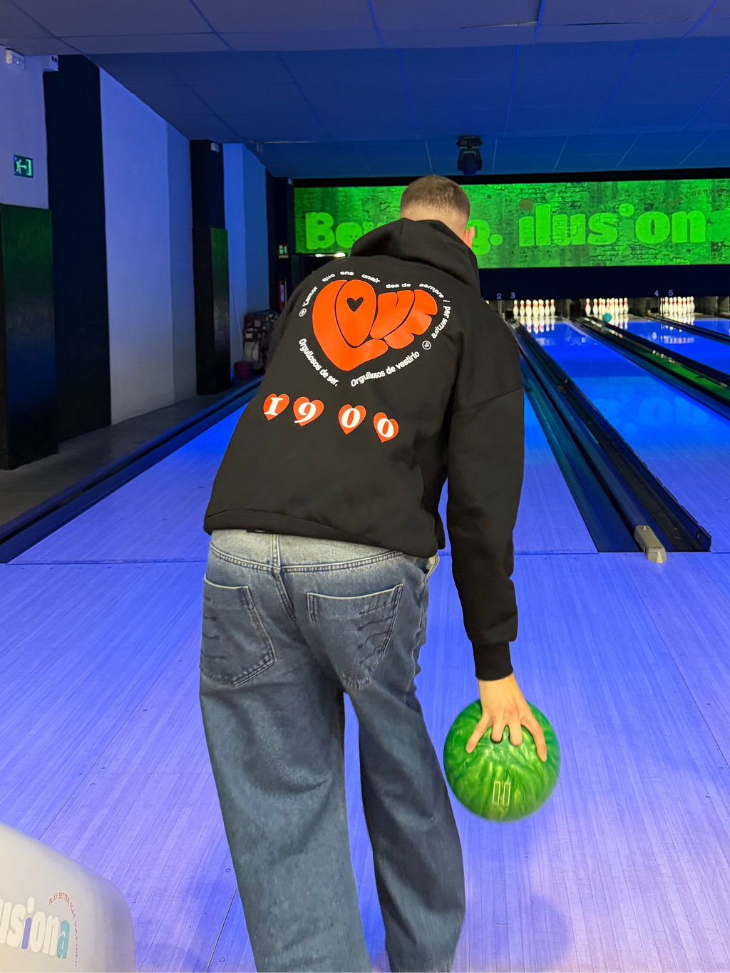 Sudadera Love 1900 - Negra Adultos (Edición Limitada)