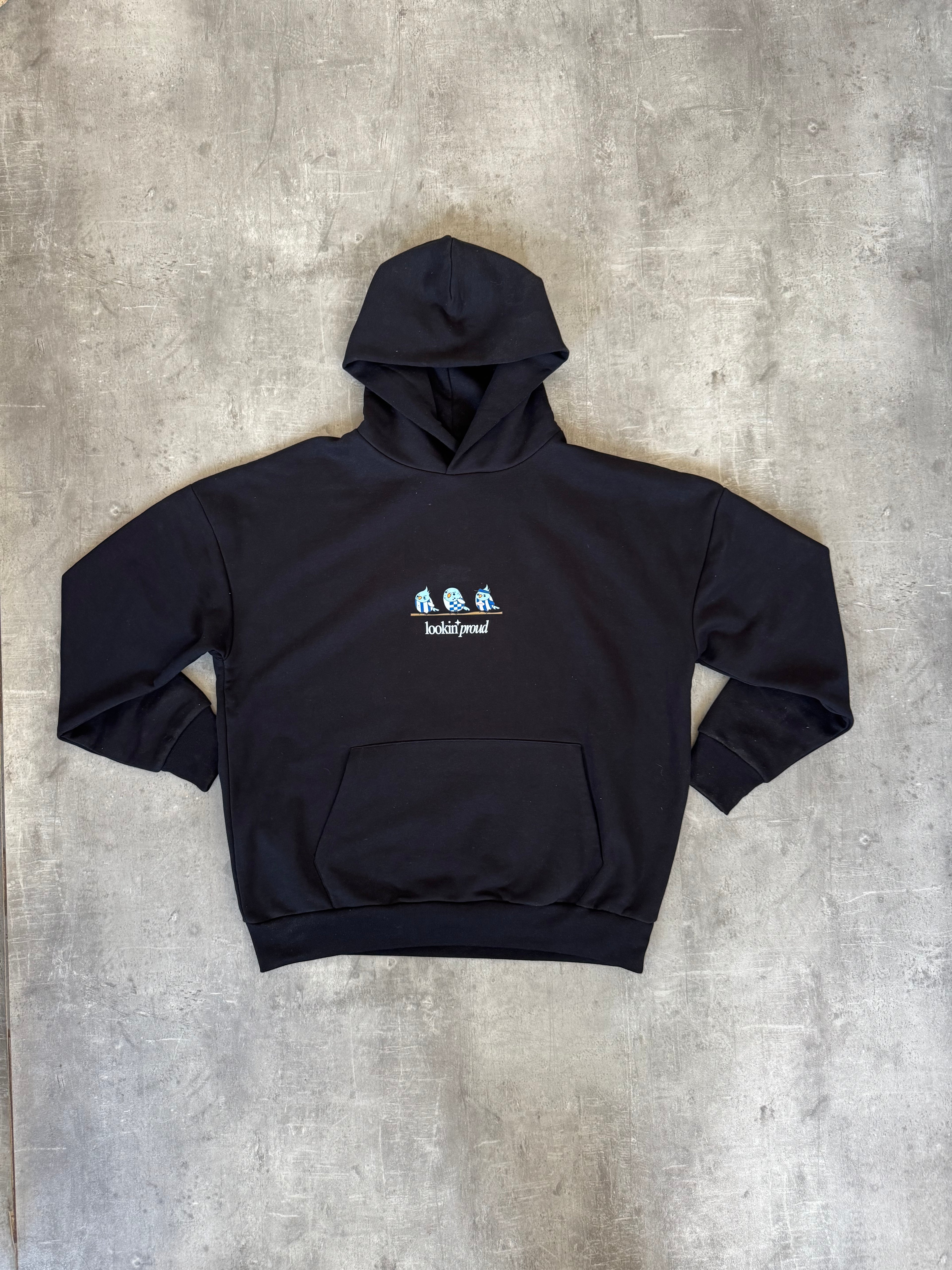 Sudadera Periquitos - Negra Adultos